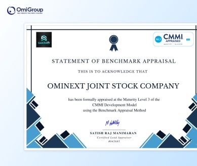 OmiGroup chính thức đạt chứng chỉ CMMI Level 3: Nâng tầm năng lực phát triển phần mềm, chuẩn hóa quy trình theo tiêu chuẩn quốc tế